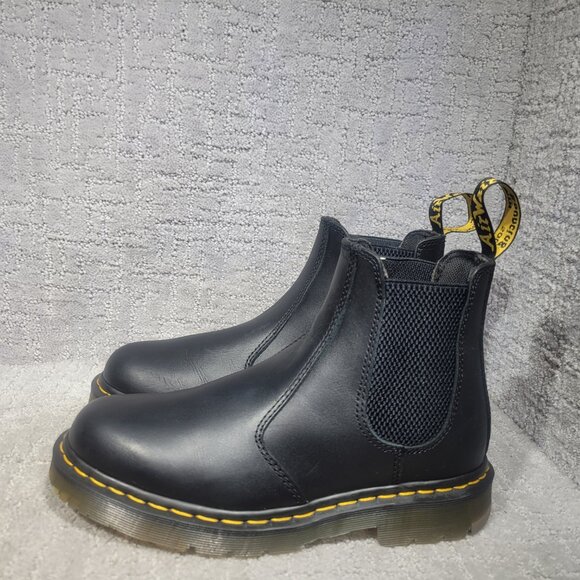 Dr. Martens Other - Dr. Martens ASTM-F2892-18 Unisex Size M8 L9 Leather Pull On Safety Chelsea Boots